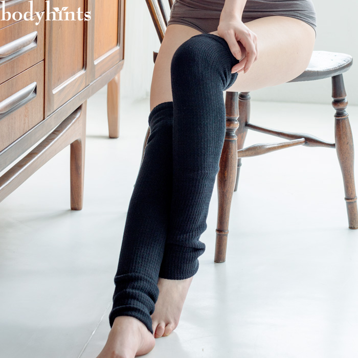 シルクコットン超ロングレッグウォーマー