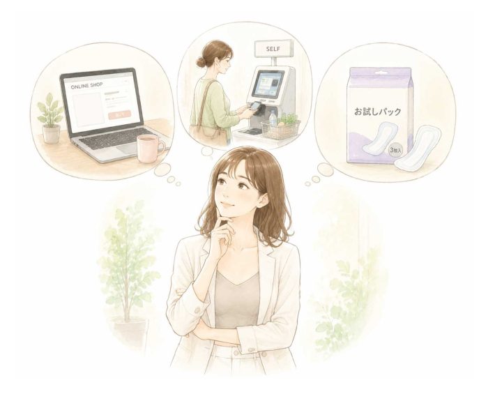 考えている女性